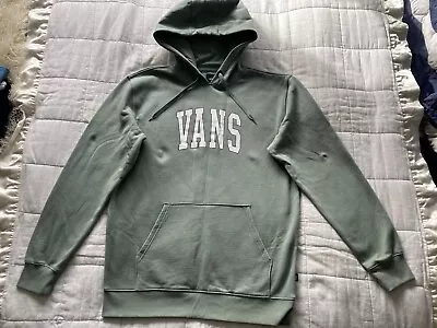 Mens Vans Light Green Hoodie Sweatshirt Jumper Size Medium • £20