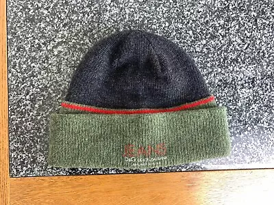 DOLCE & GABBANA Beanie Hat Green Black Wool D&G Hat Men One Size Made In Italy • £65