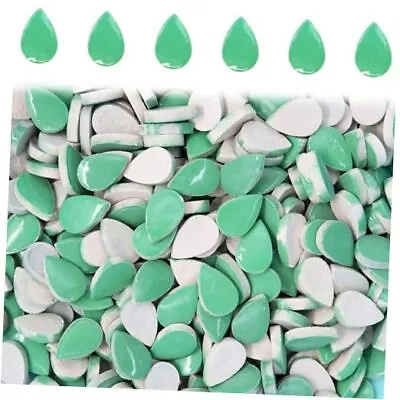 Mosaic Tiles Raindrops Shapes Mosaic Tile For Raindrops 0.7  X 1.1  Green • $21.01