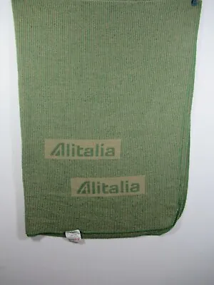 $99.99 • Buy Vintage Alitalia Italian Airline Blanket Modaacrylic Lanerossi Plane