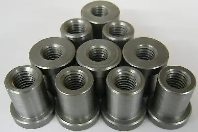 Weld On Nuts 1/2 -13 Thread LONG Threaded Nut Steel Chassis Mount Tab Pack Of 10 • $41.95