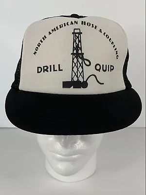 Vintage Oil Drilling Truckers Hat Cap M/L Snap Back Adjustable - 1970s 80s? RARE • $24.95