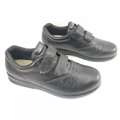 SAS Me Too Walking Shoes Double Strap Hook Loop Adjustable Sneakers Size 9 Wide • $36.08