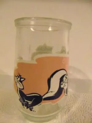 Vintage Welch's Jelly Jar Warner Bro Looney Tunes #2 Skunks 1994 Disney Glass • $5.99