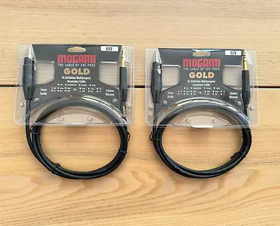 2 PACK Mogami Gold 6FT Balanced XLR Female To 1/4-inch TRS Male Patch Cable • $80