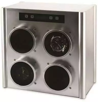 Rotations Silver-Tone Metal Quad Watch Winder • $671.95