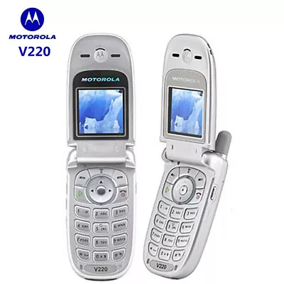 Original Motorola V220 Flip Mobile Phone Unlocked Flip Phone • $56