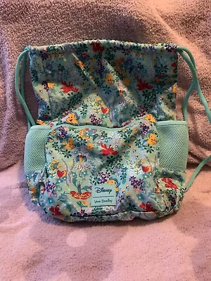 Vera Bradley Little Mermaid Drawstring Backpack NWT • $112