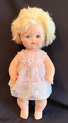 VTG EEGEE 1971 SOFTINA BABY DOLL 14.5  DRINK & WET NO.10 SF PE Latex Vinyl Soft • $27.99