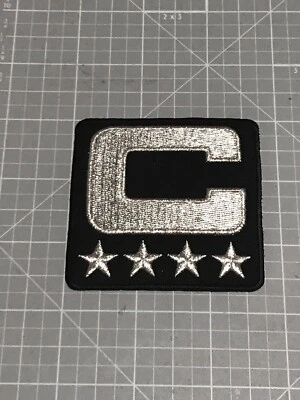 $9 • Buy Las Vegas Raiders Jersey Patch Metallic Silver & Black 4 Star Team Captain New🔥