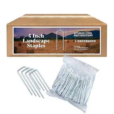 Sandbaggy 4 Inch Landscape Staples - SOD Garden Stakes - FOR Hard & Rocky Soil • $445.99