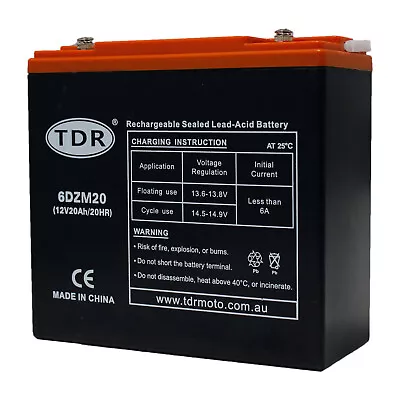 Mobility Scooter/Golf Buggy/Power Chair Batteries AGM Deep Cycle 12V 20Ah 6DZM20 • $71.95