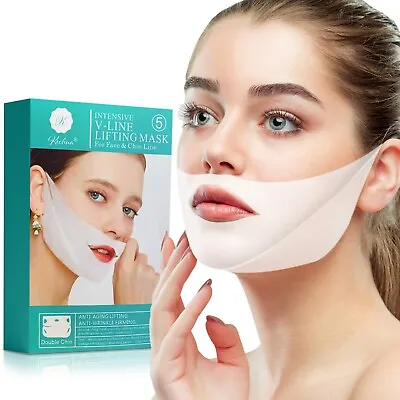 $20 • Buy  Double Chin Reducer V Line Face Lifting Mask - V Shaped Face Slim Mask 