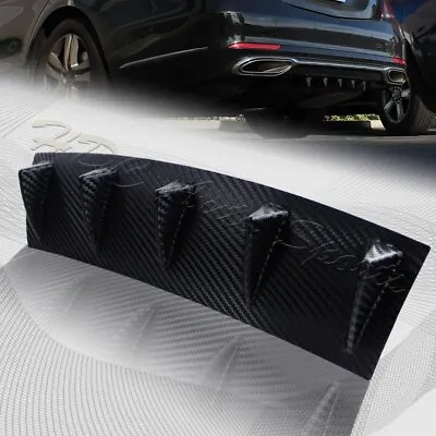 1 X Carbon Style Rear Lower Bumper Diffuser Fin Spoiler Lip Wing Splitter 23 X6  • $17.99