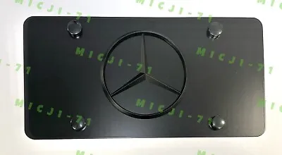 Mercedes Benz  Front Heavy Duty Vanity Black Stainless Metal License Plate Frame • $39.99