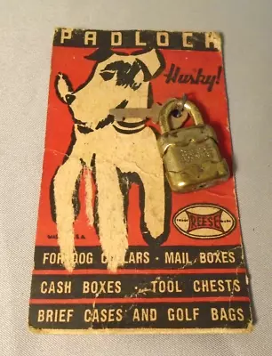 Vintage REESE US Miniature Small Padlock With  Key On Original Card • $12.99