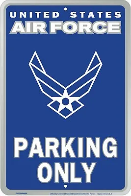 $19.99 • Buy Air Force Parking Only Embossed Metal Sign 12  X 18 