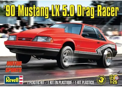 Revell '90 Mustang LX 5.0 Drag Racer 1:25 Scale Plastic Model Kit 85-4195 NIB • $34.95