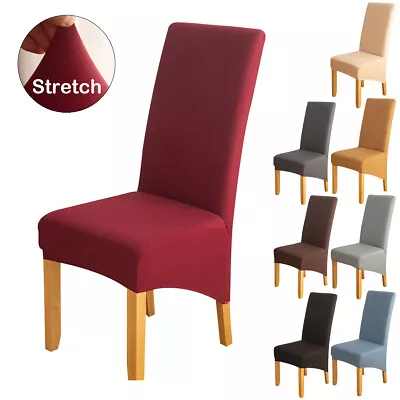 Dining Chair Elastic Covers High Back Seat Cover Slipcover Protector Home Decor • $56.49