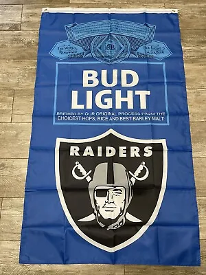 Las Vegas Oakland Raiders Bud Light  Flag - 3x5 Ft Allegiant Stadium 2022 LV • $19.99