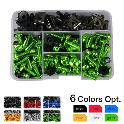 155x Fairing Bolts Kit Screws For Kawasaki ZZR600 ZZR1400 ZX600 ZX1400 2003-2017 • £20.39