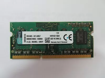 Kingston 4GB DDR3 Laptop Memory PC3-12800 1600Mhz RAM SODIMM KTA-MB1600/4G • $7.98