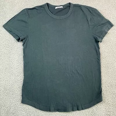 Buck Mason Green Curve Hem Short Sleeve Crewneck T Shirt Men’s Size S • $18