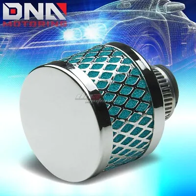 9mm Oil Crankcase Valve Vent Round Mesh Air Intake Filter/ Breather Rubber Green • $4.88