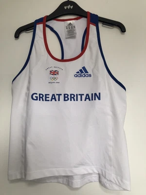 £12.99 • Buy Adidas Women’s Team GB 2008 Olympic Games Athlete Issue Only Shimmel Vest UK 16