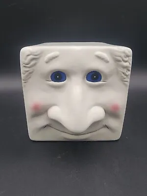 VTG 1980 Face Nose Tissue Box Cover Funny Whimsical Ceramic • $39.99