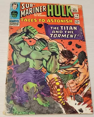 Tales To Astonish #79 (1966) 1st Hercules Vs Hulk Fight Must Sell To Pay Rent • $18