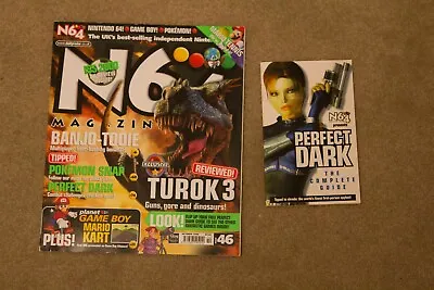 £30 • Buy N64 Magazine Issue 46, And Perfect Dark The Complete Guide Turok 3 Banjo Tooie
