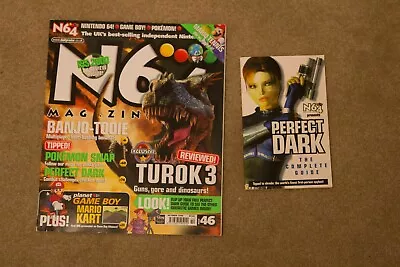 £19.99 • Buy N64 Magazine Issue 46, And Perfect Dark The Complete Guide Turok 3 Banjo Tooie