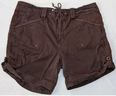 Z. Cavaricci Womans Shorts Size 14 Side Button - Brown • $9.99