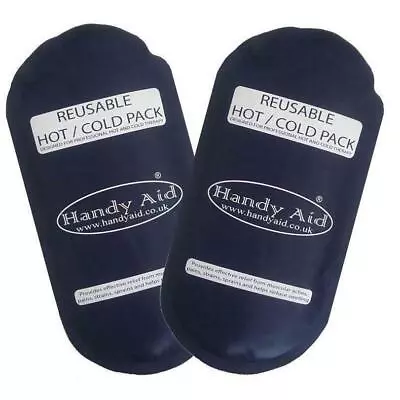 2 X Reusable Hot & Cold Heat Ice Gel Pack For First Aid Sports Muscle Back Pain • £6.99