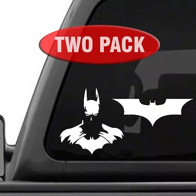 Batman Decals - Two Pack - Bat Signal Dark Knight Superhero Car Truck SUV RV • $4.30