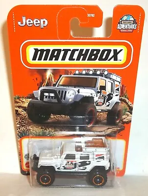 2022 Matchbox 1:64 Mbx Off Road 99/100 White Jeep Wrangler Superlift • $8.99