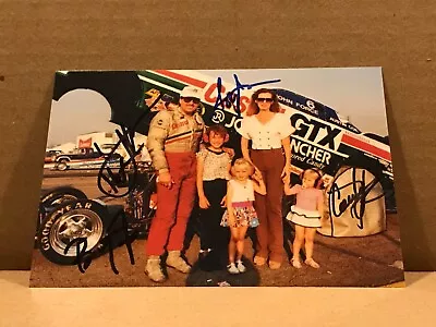 JOHN FORCE & ASHLEY FORCE & BRITTANY FORCE & COURTNEY FORCE SIGNED 4x6 PHOTO • $0.75