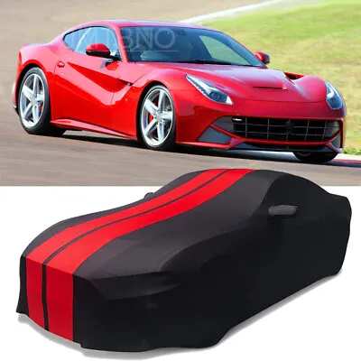 Satin Stretch Indoor Full Car Cover Scratch Dustproof For Ferrari F12 Berlinetta • $159.39