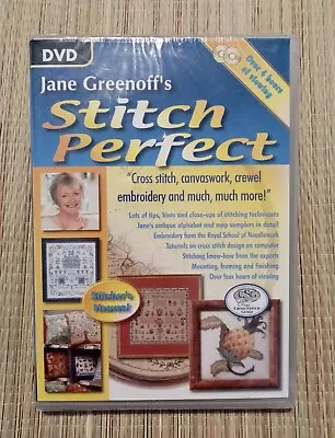 Jane Greenoff Stitch Perfect DVD Cross Stitch Canvas Work Crewel And More • £6.59