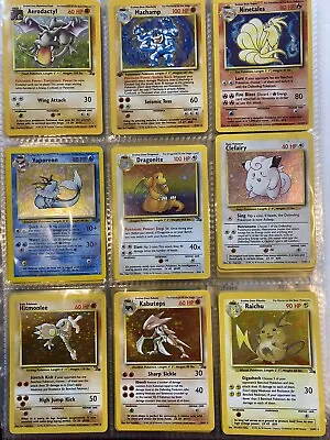 Huge Vintage Pokémon Binder Collection Lot WOTC Holo Non Holo Rare 1st Ed • $600