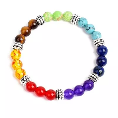 7 Chakra Crystal Bracelet • $20