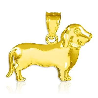 Perfectly Polished Puppy Weiner Dog Charm Dachshund Pendant • $154.99