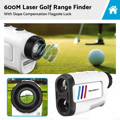 600M Laser Golf Range Finder With Slope Compensation Flagpole Lock • $91.59