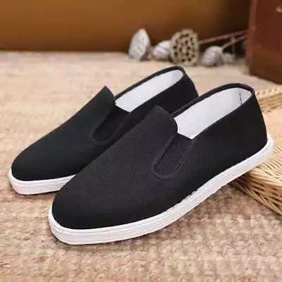 Mens/adults Slippers Kung Fu Cotton Martial Tai Chi Pumps Sole Arts Karate Shoes • $30.60