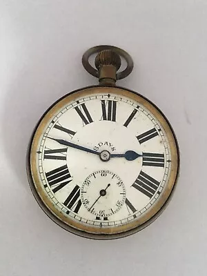 Antique Silver Plated 8 Day Pocket Watch For Spares Or Repair • £350