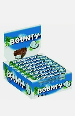 Bounty Chocolate Blue Full Box Of 24 Bars Of 57g.Best OFFER Full Box.DATE:9/2024 • £19.99