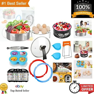 3-Quart Accessories Set With Tempered Glass Lid & Sealing Rings - Instant Pot... • $62.79