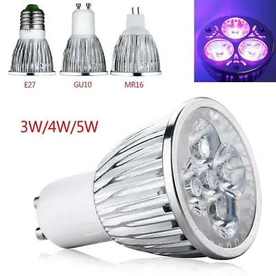 E27 GU10 MR16 4W/5W UV LED Ultraviolet Spotlight Lamp Light Mini Bulb AC85-265V • $4.99