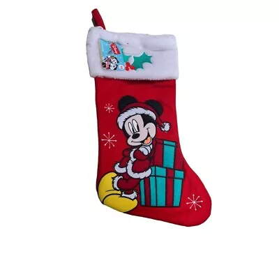 Disney Christmas Holiday Stocking Mickey Mouse 18  New • $19.95